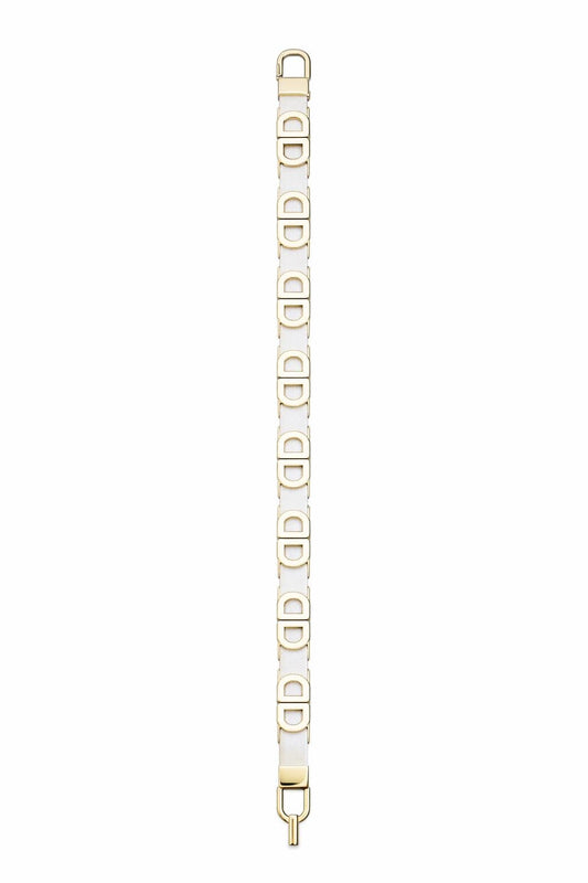 Schmuckgürtel mit Glitzer-Elementen gold /weiß