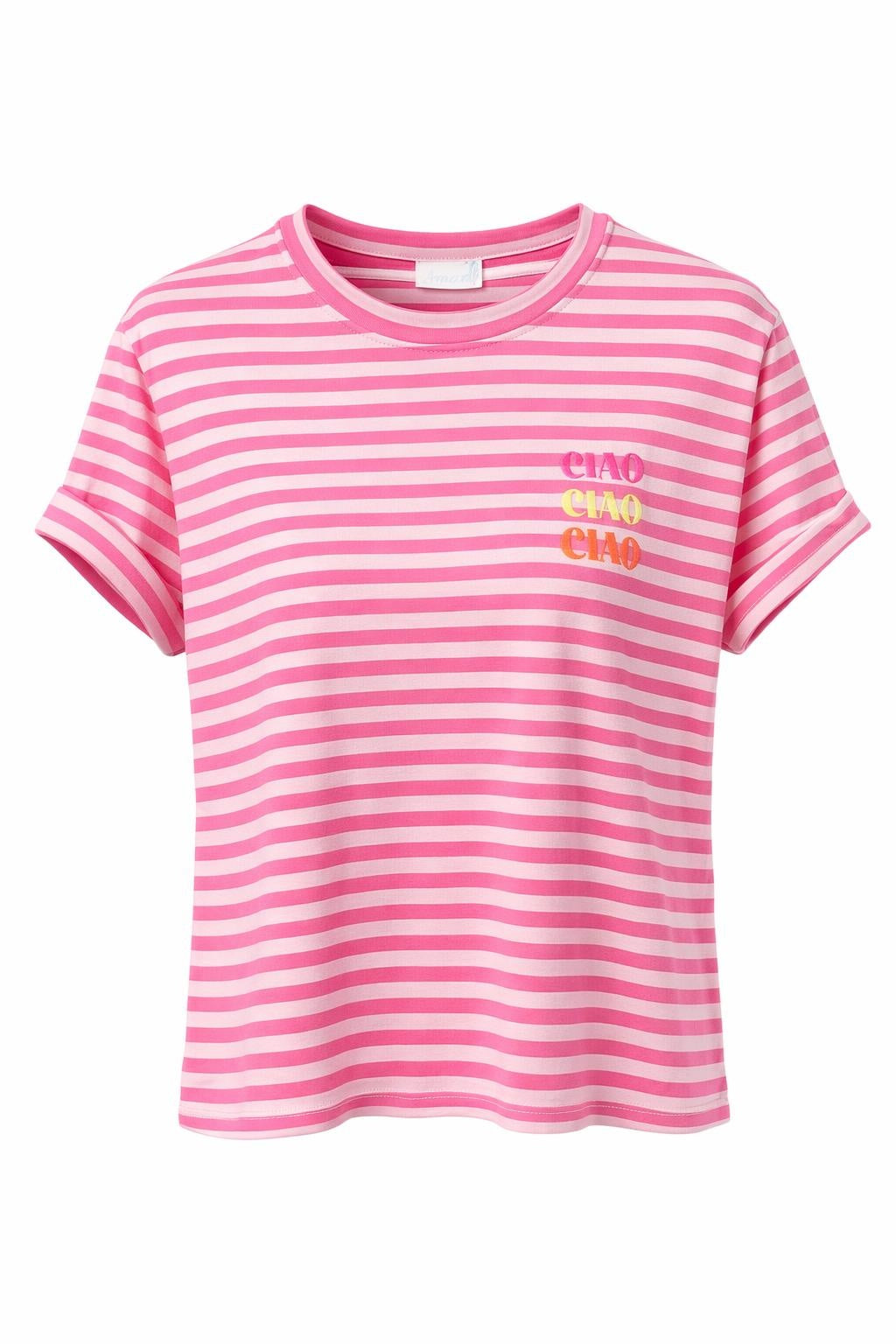Streifen-Shirt "Ciao" pink, Gr. 34-42