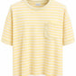 Streifen-Shirt mit Tasche gelb, Gr. 38-44