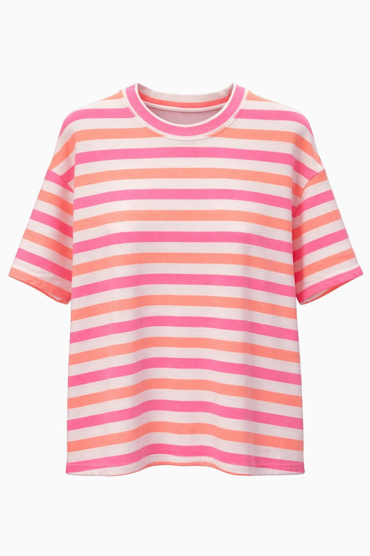 Candy Stripe Shirt orange/pink, Gr. 36-42
