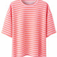 Shirt "Stripes" flieder/orange", Gr. 36-44