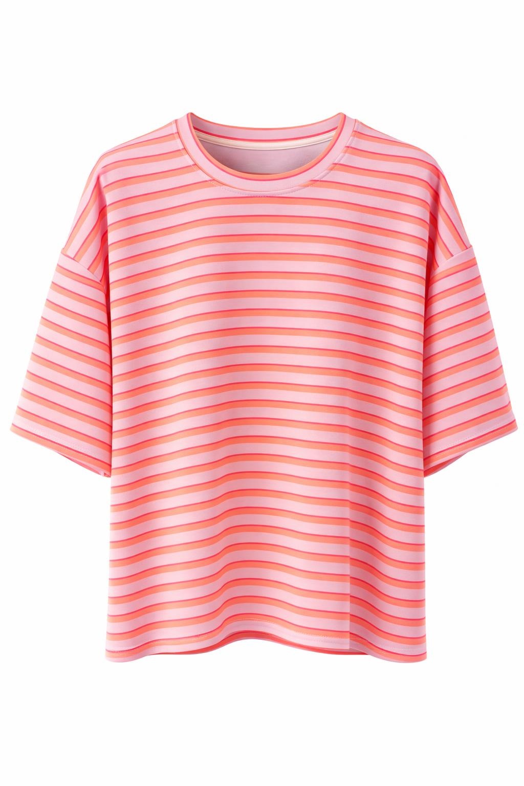 Shirt "Stripes" flieder/orange", Gr. 36-44
