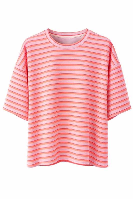 Shirt "Stripes" flieder/orange", Gr. 36-44