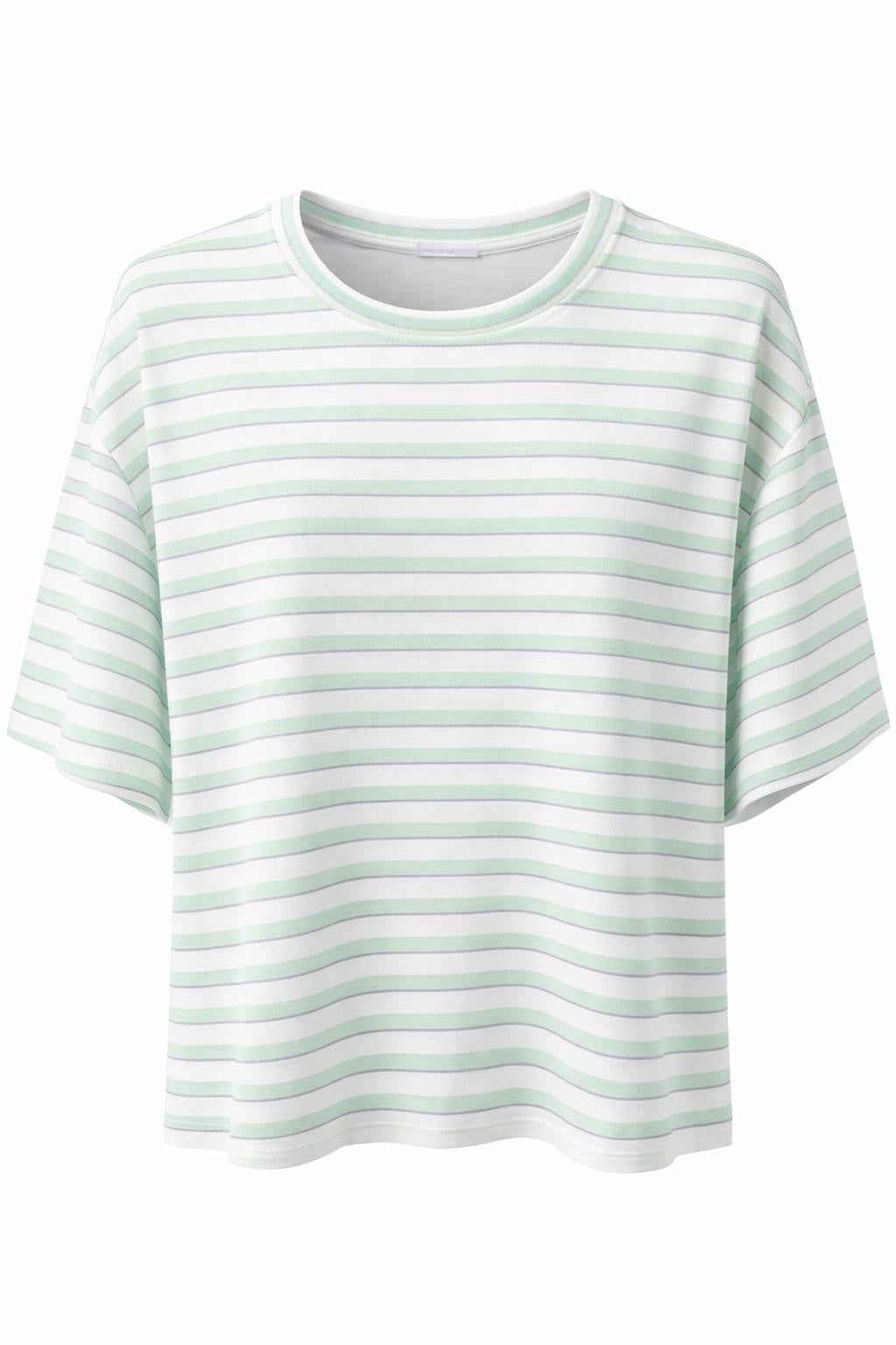 Shirt "Stripes "weiß/mint", Gr. 36-44