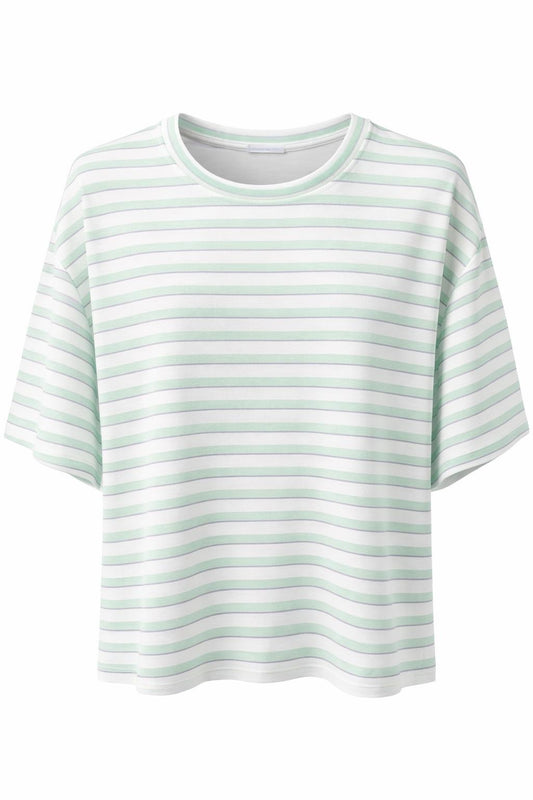 Shirt "Stripes "weiß/mint", Gr. 36-44