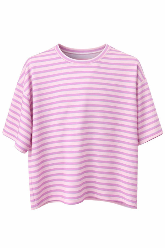 Shirt "Stripes "rosa/flieder", Gr. 36-44