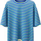 Shirt "Stripes "royalblau/grün", Gr. 36-44