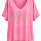 Shirt „Enjoy Love & Peace“, Gr. 38-44