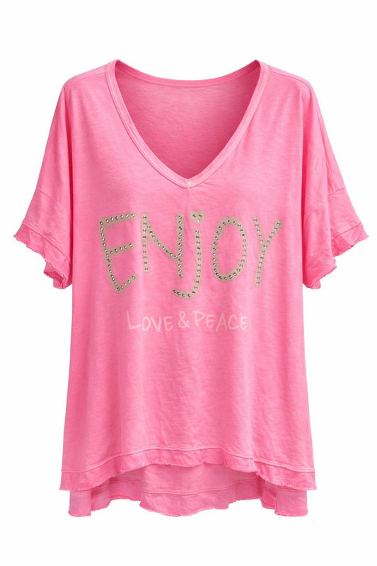 Shirt „Enjoy Love & Peace“, Gr. 38-44