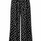 Sommerhose Polka dots schwarz, Gr. 36-44