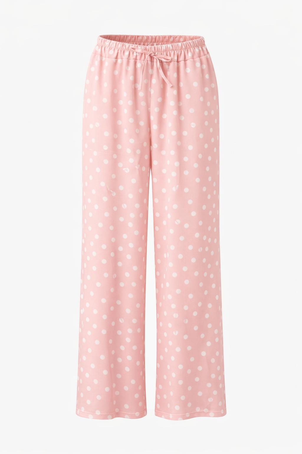 Sommerhose Polka dots rosa, Gr. 36-44