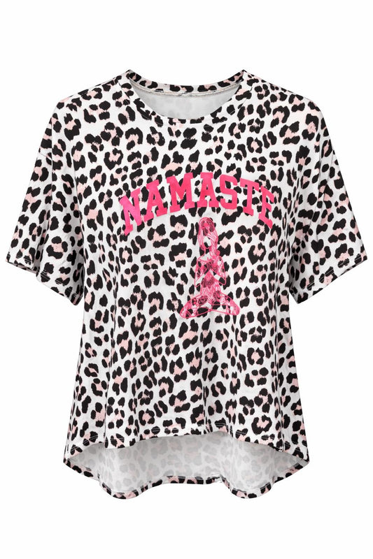 Leo-Shirt "Namaste" rosa, Gr. 36-42