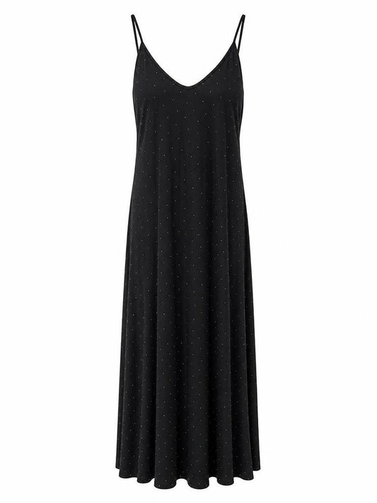 Maxikleid "Glam Sparkle" schwarz, Gr. 38-44