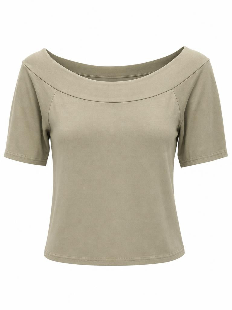 Shirt "Carmen Chic" oliv, Gr. 34-38