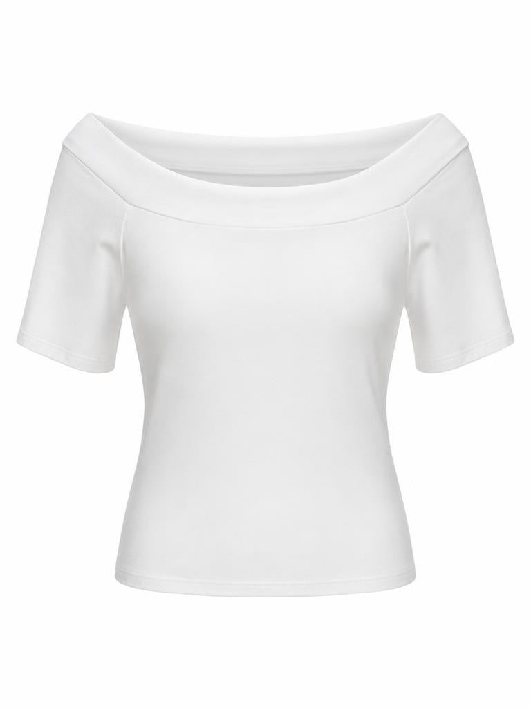 Shirt "Carmen Chic" weiß, Gr. 34-38
