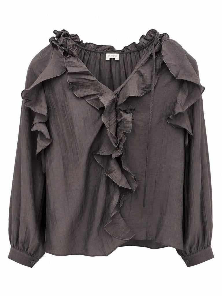 Volantbluse Elegant, Gr. 36-40