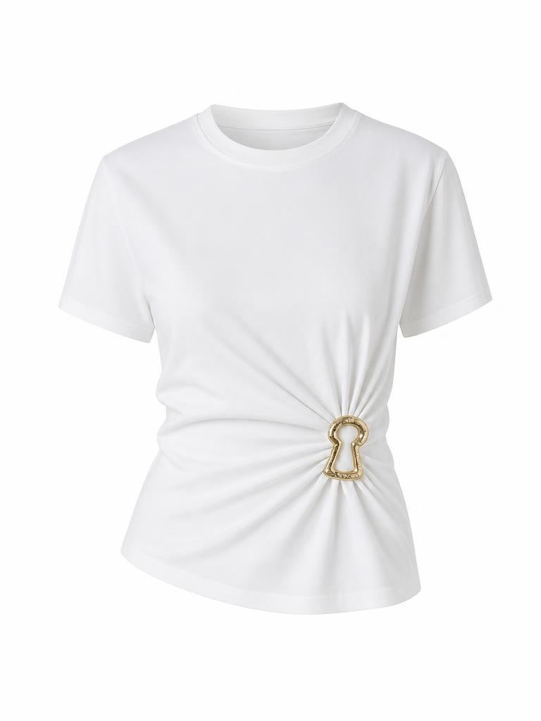 Shirt Glamour weiß, Gr. 36-40