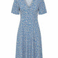Blue Blossom Kleid, Gr. 38-46