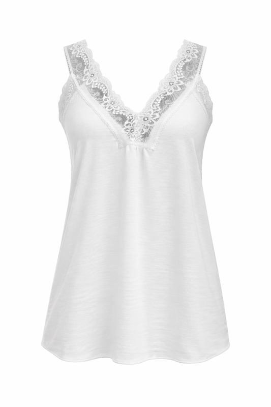 Spitzen-Top weiß Gr. 34-44