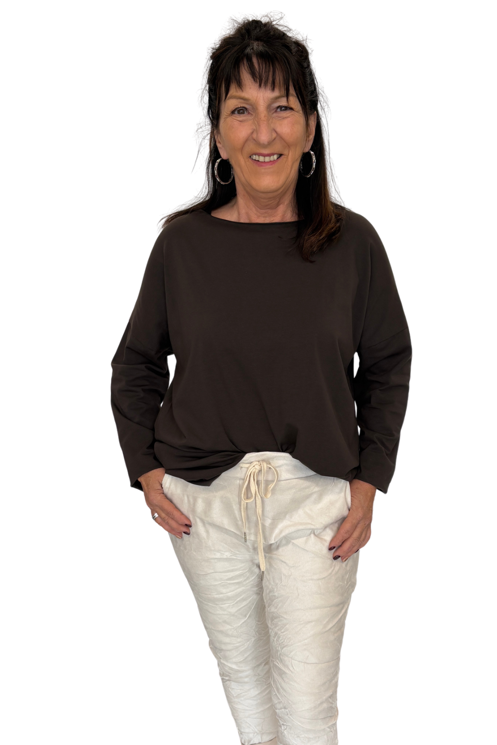 Soft Elegance Longsleeve schokobraun, Gr. 36-42