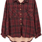 Karierte Bluse bordeaux, Gr. 36-44