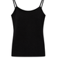 Basic Spaghettiträger Top schwarz, Gr. 36-42