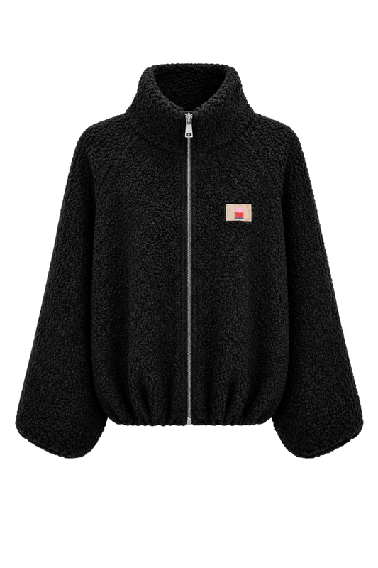 Teddy Jacke Love schwarz, Gr. 34-42