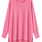 Oversize Pullover „Luna“ himbeere, Gr. 38-46