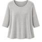 Basic Pullover "Lena" Rundhalsauschnitt  hellgrau, Gr. 36-42