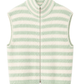Strickweste "Candy Stripe" mint/weiß, Gr. 34-40