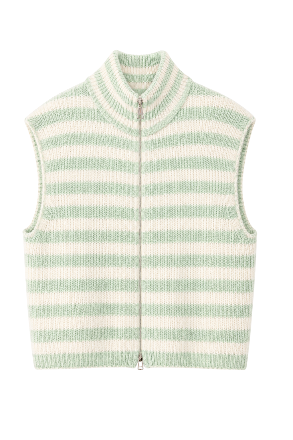 Strickweste "Candy Stripe" mint/weiß, Gr. 34-40