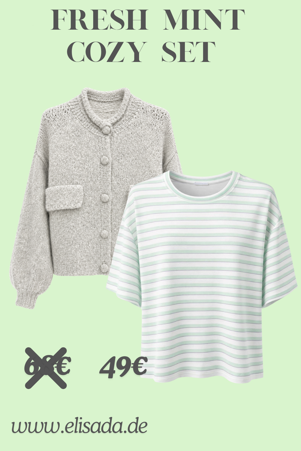 Fresh Mint Cozy Set, Gr. 36-44