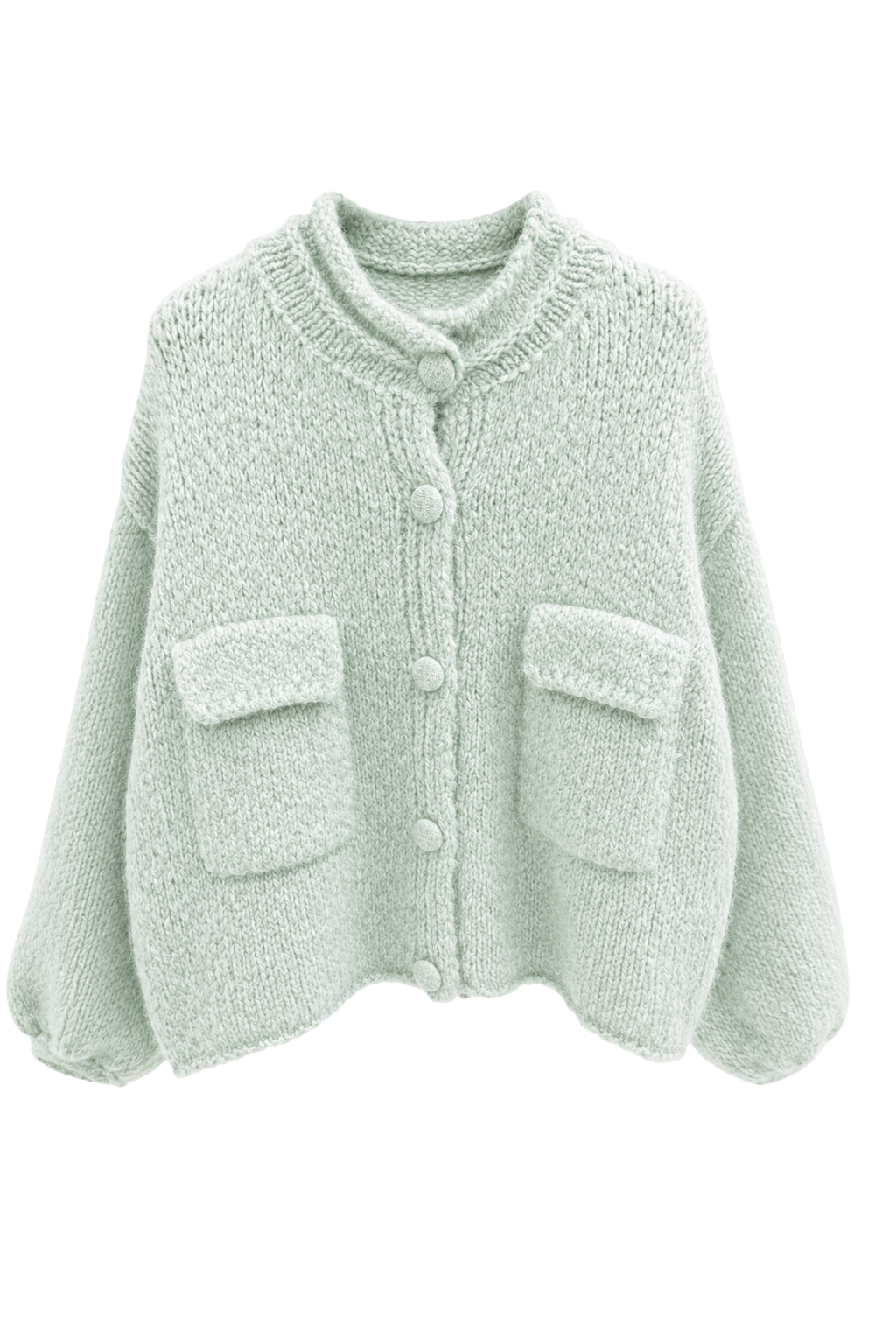 Strickjacke mint, Gr. 38-44