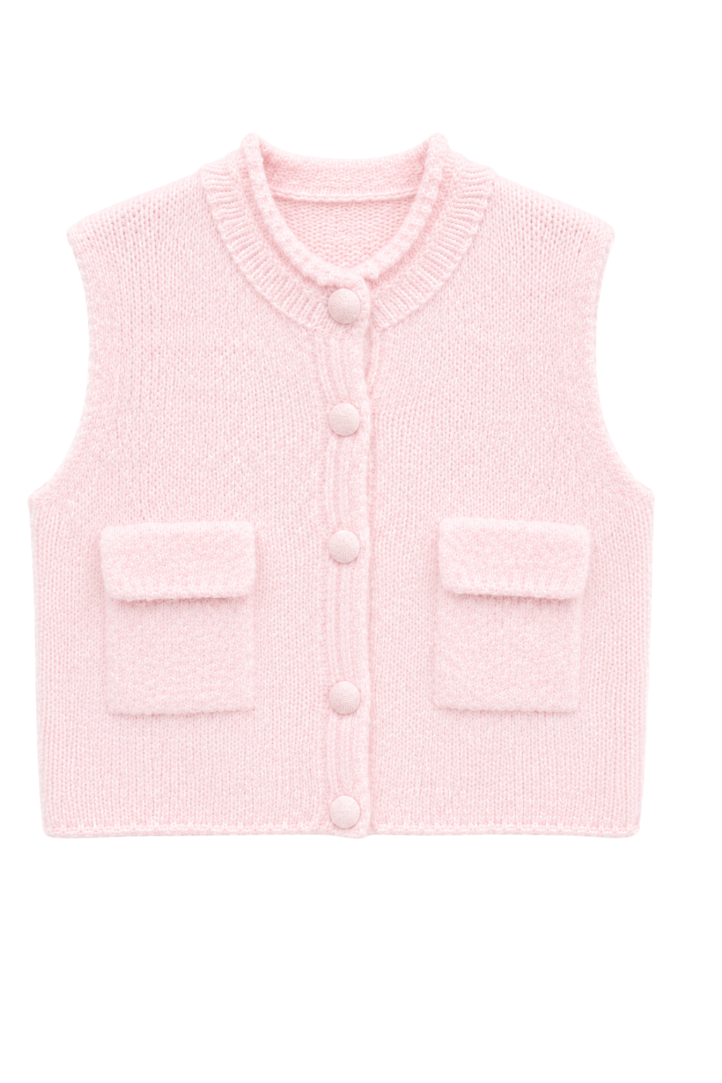 Strickweste rosa, Gr. 38-46