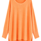 Oversize Pullover „Luna“ orange, Gr. 38-46