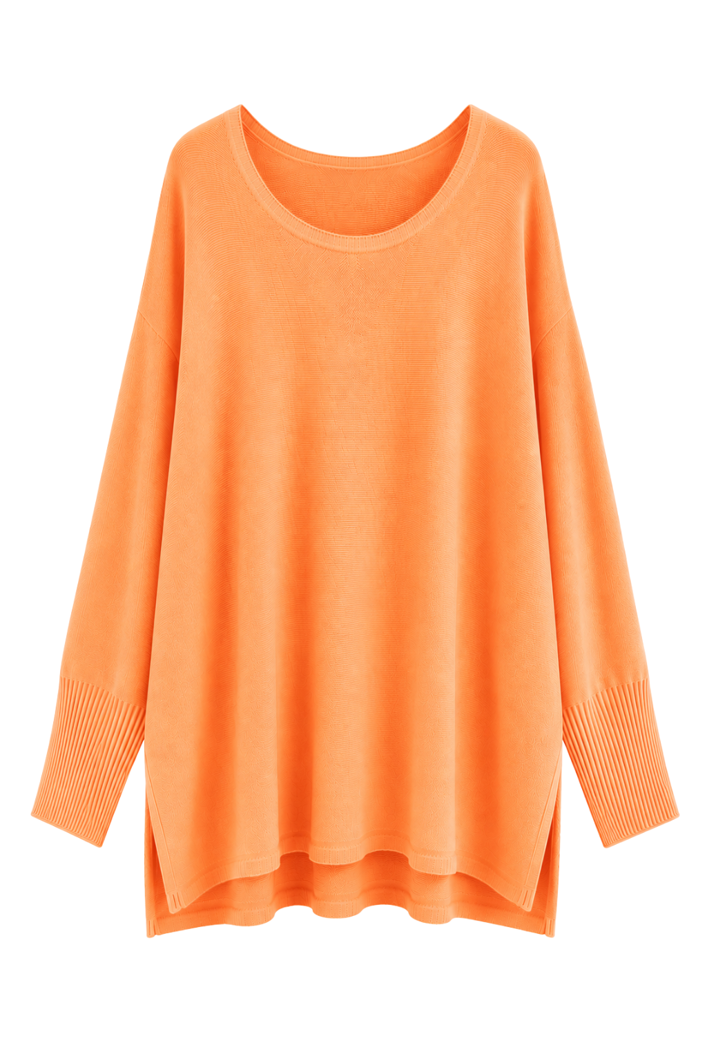 Oversize Pullover „Luna“ orange, Gr. 38-46