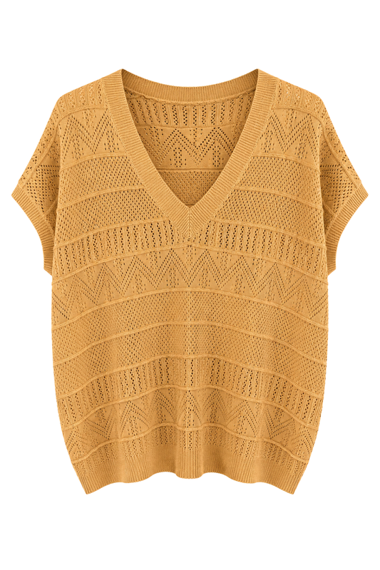 Strickshirt „Meeresbrise“ camel, Gr. 34-42
