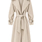 Teddy-Trenchcoat creme, Gr. 36-42