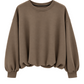 Ballon Pullover taupe, Gr. 36-42