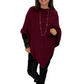 Soft Elegance – Leichter Poncho bordeaux, Gr. 36-42