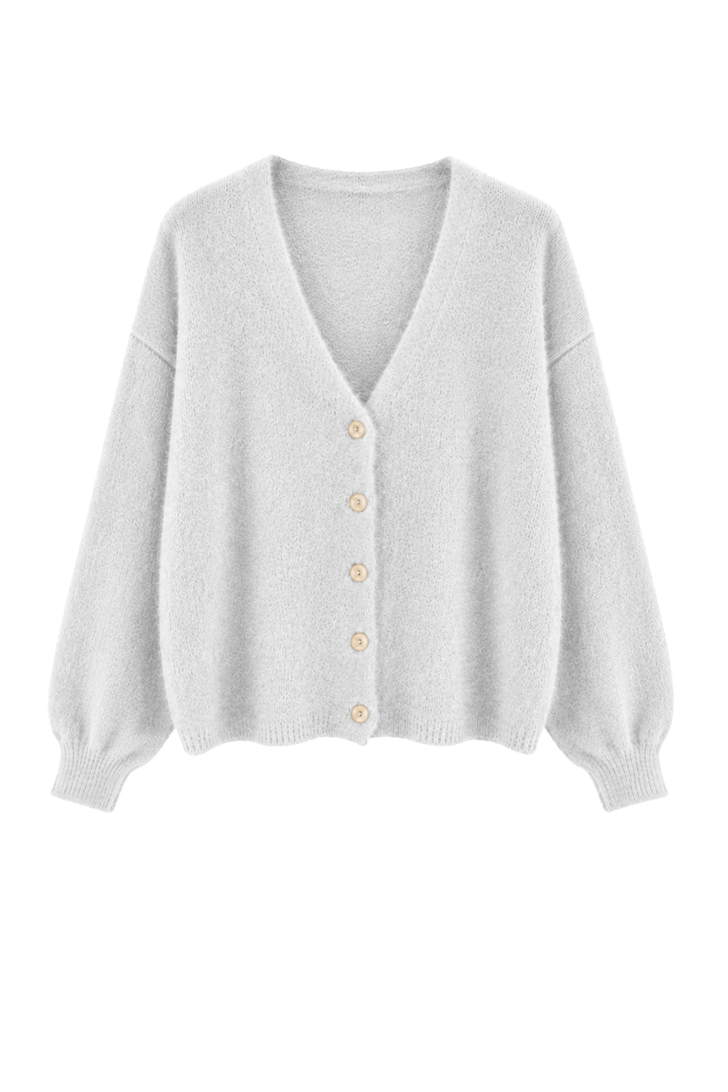 Cozy Love Cardigan hellgrau, Gr. 36-42