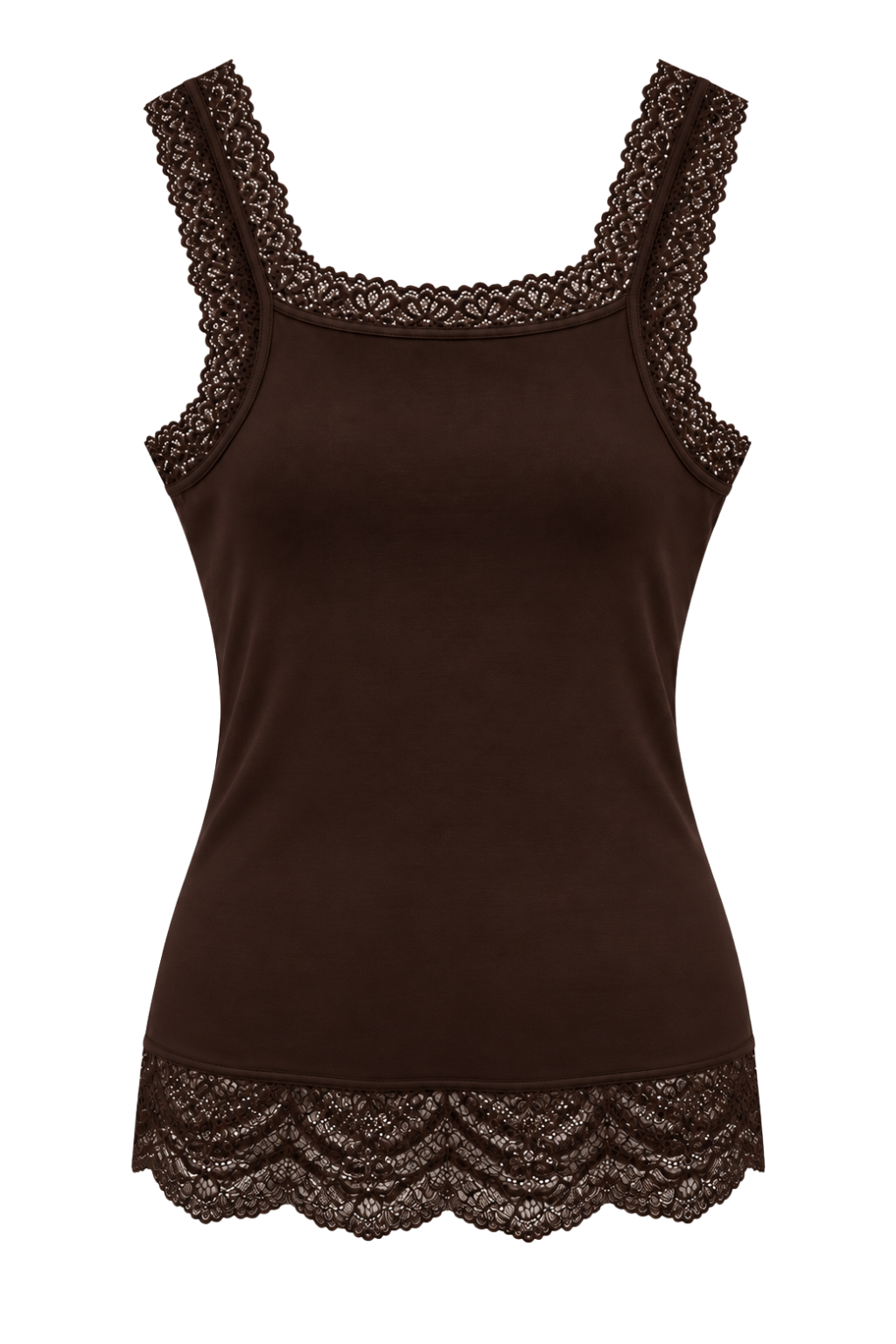 Lace Essential Top schokobraun, Gr. 36-42
