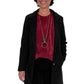 Kuschelweicher Pullover mit Schmuckkette bordeaux, Gr. 36-44