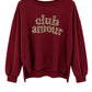 Club Amour Oversize Sweatshirt bordeaux, Gr. 36-42