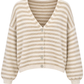 Streifen Cardigan „Amélie“ – beige/creme, Gr. 36-42