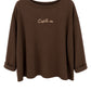 C'est la vie Sweatshirt schokobraun, Gr. 34-42