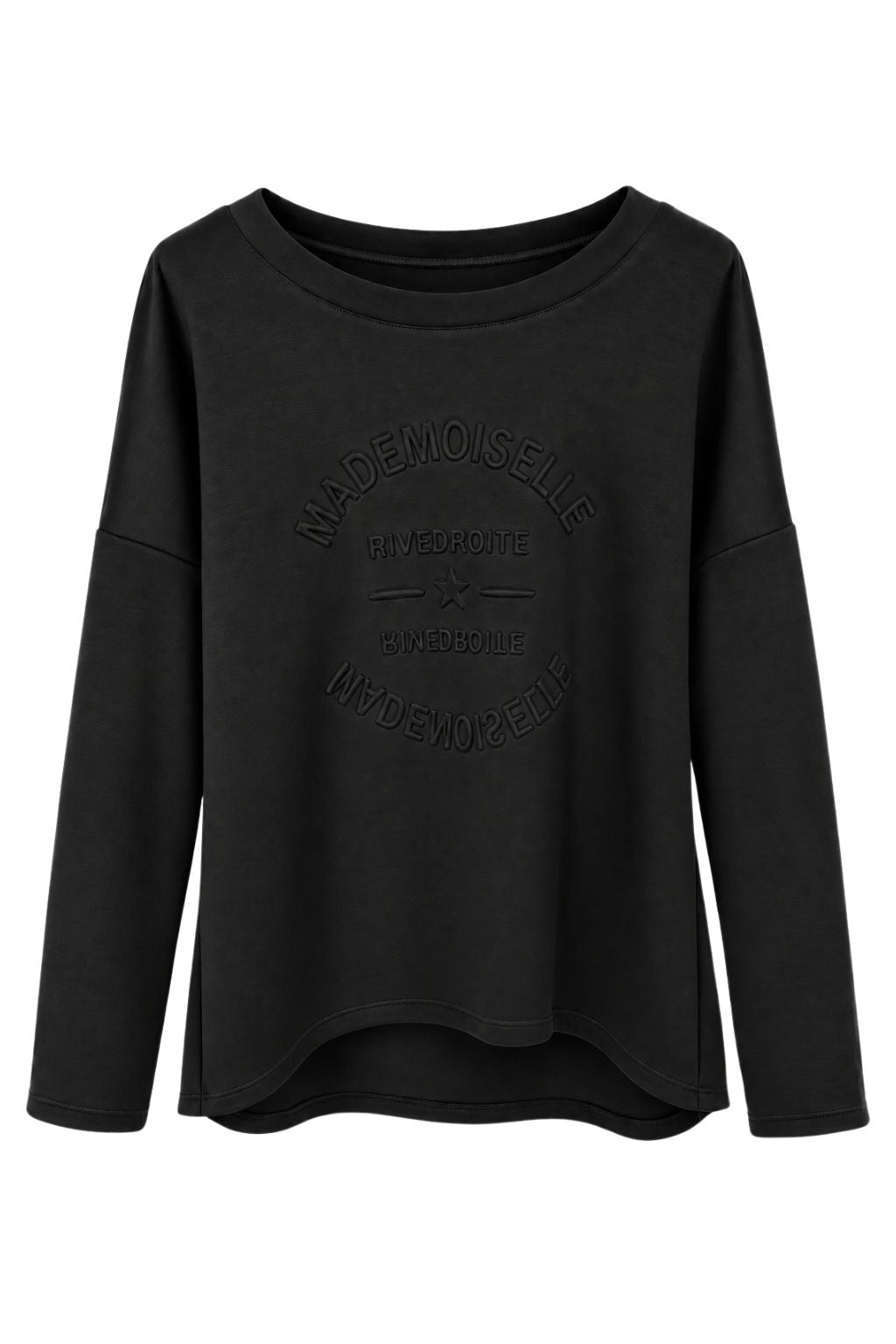 Mademoiselle Sweatshirt Butterstoff schwarz, Gr. 40-46