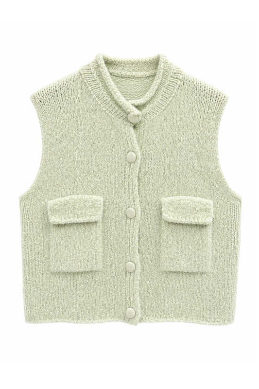 Strickweste mint, Gr. 38-46
