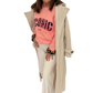 Teddy-Trenchcoat creme, Gr. 36-42