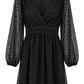 Elegantes Kleid mit Leo-Muster schwarz; Gr. 36-48